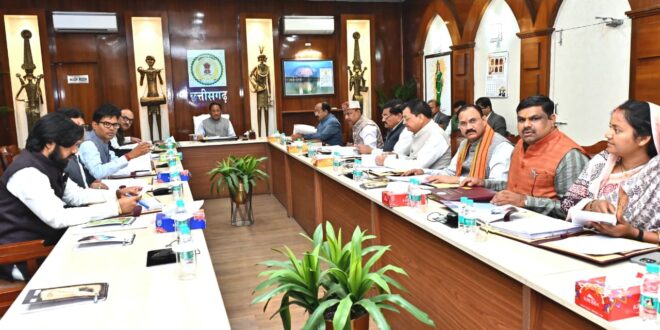 मुख्यमंत्री विष्णु देव साय की अध्यक्षता में कैबिनेट बैठक में लिए गए अनेक महत्वपूर्ण निर्णय…..