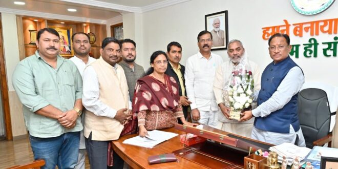 मुख्यमंत्री विष्णु देव साय से जिला साहू संघ के प्रतिनिधिमंडल की सौजन्य मुलाकात….
