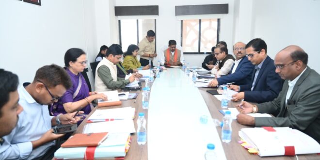 पंचायत एवं ग्रामीण विकास विभाग के बजट निर्माण को लेकर उपमुख्यमंत्री विजय शर्मा ने ली समीक्षा बैठक….