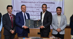 आवास और बुनियादी ढांचा विकास के लिए एम.ओ.यू. पर हस्ताक्षर…..