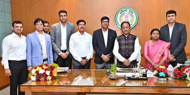 मुख्यमंत्री साय से नव नियुक्त आईएएस अधिकारियों की शिष्टाचार भेंट