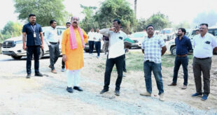 उप मुख्यमंत्री अरुण साव ने निर्माणाधीन पुल के कार्य का किया औचक निरीक्षण….