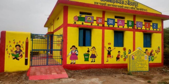 नवीन आंगनबाड़ी भवन: शिक्षा, पोषण और सुरक्षा का संगम…..