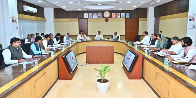 कैबिनेट बैठक में कई अहम फैसले — मुख्यमंत्री विष्णु देव साय की अध्यक्षता में हुई बैठक में लिए गए महत्वपूर्ण निर्णय….