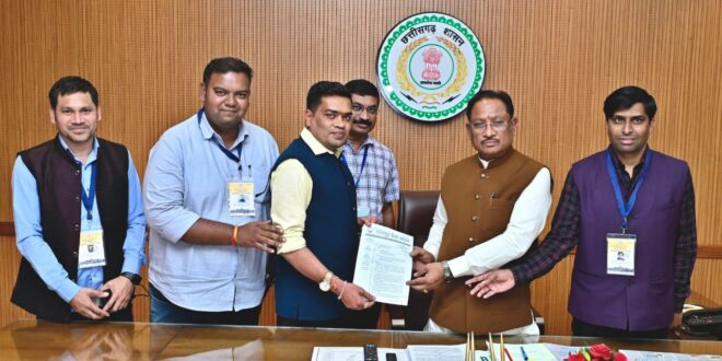 मुख्यमंत्री विष्णुदेव साय से प्रेस क्लब प्रतिनिधिमंडल ने की सौजन्य मुलाकात….