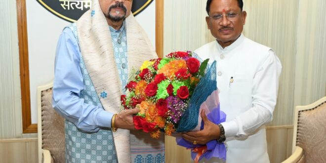 मुख्यमंत्री विष्णु देव साय ने राज्यपाल रमेन डेका को जन्मदिन की दी शुभकामनाएँ…..