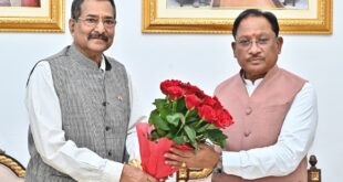 मुख्यमंत्री विष्णु देव साय से छत्तीसगढ़ राज्य पुलिस जवाबदेही प्राधिकरण के नव पदस्थ सदस्य राजीव श्रीवास्तव ने की सौजन्य भेंट….