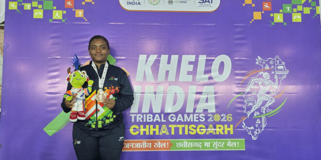 खेलो इंडिया ट्राइबल गेम्स 2026 : कर्नाटक की मनीषा जोंस सिद्दी ने जीता गोल्ड….