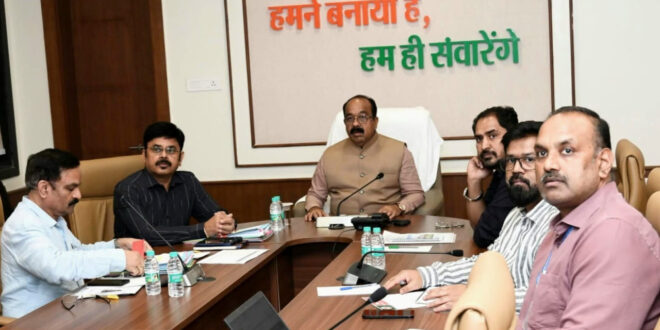 केन्द्रीय जल शक्ति मंत्रालय की वीसी में शामिल हुए उप मुख्यमंत्री अरूण साव….