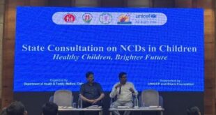 स्वास्थ्य विभाग एवं यूनिसेफ छत्तीसगढ़ के तकनीकी सहयोग से बच्चों में गैर-संचारी रोगों पर राज्य स्तरीय परामर्श आयोजित…..