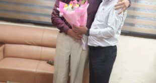 राज्य नीति आयोग के उपाध्यक्ष गणेश शंकर मिश्रा से मुख्यमंत्री के सलाहकार डॉ. धीरेंद्र तिवारी की सौजन्य भेंट….