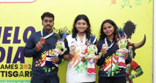 खेलो इंडिया ट्राइबल गेम्स (तीसरा दिन) कर्नाटक का दबदबा कायम…..