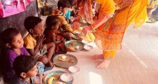 आंगनबाड़ी केन्द्रों में ‘न्योता भोज’ कार्यक्रम : पोषण, शिक्षा और जनभागीदारी का राज्यव्यापी अभियान…