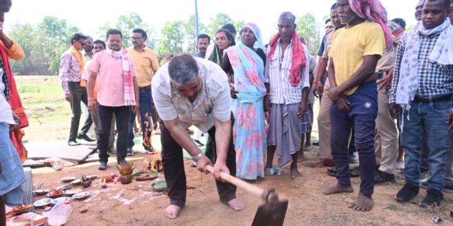 अम्बिकापुर में विकास को नई रफ्तार, पर्यटन एवं संस्कृति मंत्री राजेश अग्रवाल ने  7 करोड़ की लागत से बनने वाले 120 मीटर लंबे पुल  का किया भूमि पूजन…..