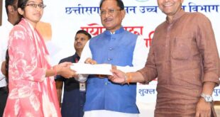 युवाओं के उज्ज्वल भविष्य के लिए सरकार पूर्णतः प्रतिबद्ध : मुख्यमंत्री विष्णु देव साय….