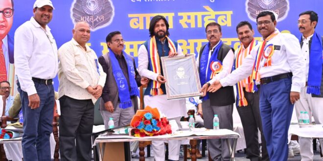 नवा रायपुर में जनसैलाब के बीच गरिमामय वातावरण में मनाई गई डॉ. भीमराव अंबेडकर की 135वीं जयंती, अंबेडकर चौक में बाबा साहब की आदमकद कांस्य  प्रतिमा का होगा अनावरण…..