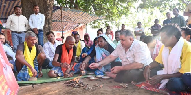 पर्यटन एवं संस्कृति मंत्री राजेश अग्रवाल ने मैनपाट के मतरिंगा में शेड निर्माण का किया भूमिपूजन…..