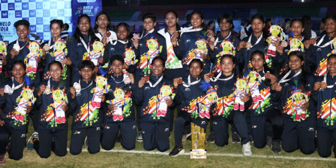 खेलो इंडिया ट्राइबल गेम्स (नवां दिन राउंड-अप): किरण पिस्दा के एकमात्र गोल से छत्तीसगढ़ ने महिला फुटबॉल का स्वर्ण जीता; सोरेन, रीथुश्री और नागिनी ने एथलेटिक्स में दूसरा गोल्ड हासिल किया….