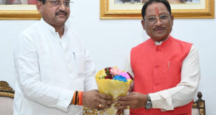 मुख्यमंत्री से उत्तरप्रदेश के राज्यमंत्री रामकेश निषाद ने सौजन्य मुलाकात की…..