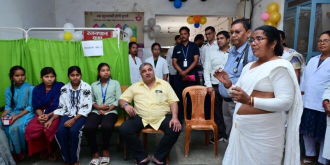 स्वस्थ बेटियां, सक्षम बेटियां: छत्तीसगढ़ में एचपीवी टीकाकरण अभियान का शुभारंभ, कैबिनेट मंत्री राजेश अग्रवाल ने सामुदायिक स्वास्थ्य केन्द्र लखनपुर में व्यवस्थाओं का लिया जायजा…..