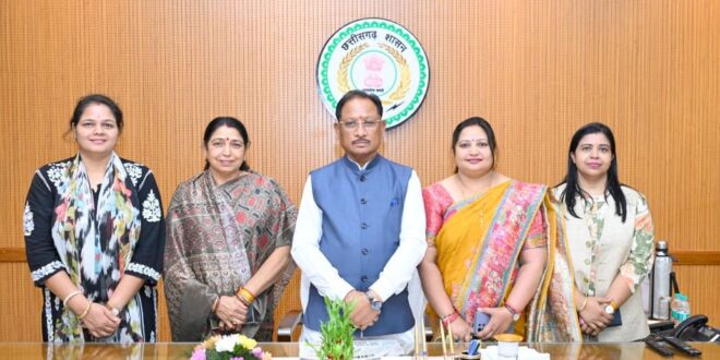 नारी शक्ति वंदन के संकल्प को मिला महिलाओं का व्यापक समर्थन: राज्यसभा सांसद श्रीमती लक्ष्मी वर्मा के नेतृत्व में महिला प्रतिनिधिमंडल ने मुख्यमंत्री से भेंट कर जताया आभार……