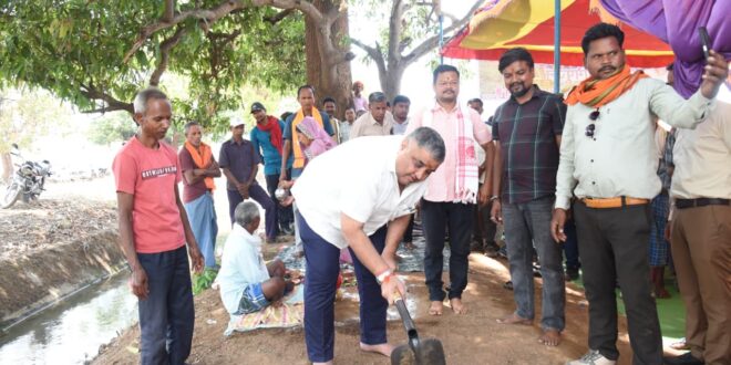 पर्यटन एवं संस्कृति मंत्री राजेश अग्रवाल ने किया 520 लाख रू. से अधिक के नहर-जलाशय जीर्णाेद्धार कार्यों का भूमिपूजन…..