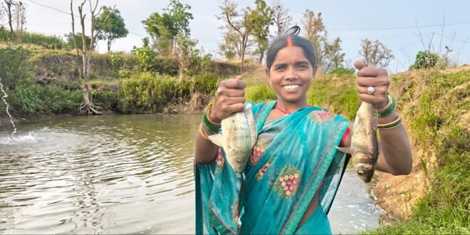 समूह से मिले सहयोग से स्वरोजगार से मिली आत्मनिभर्रता-उमा, खेती, मछली पालन और लघु व्यवसाय कर बनीं लखपति दीदी….