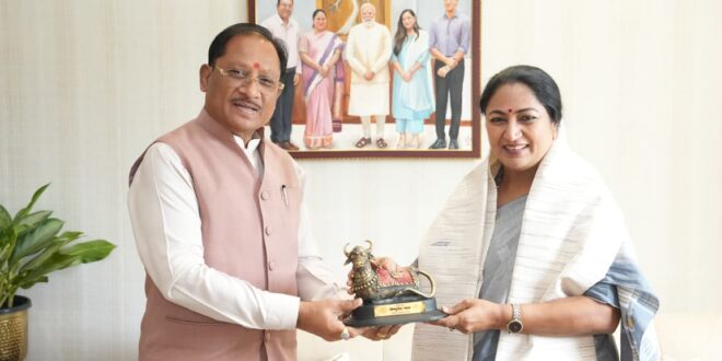 नई दिल्ली में मुख्यमंत्री विष्णु देव साय ने दिल्ली की मुख्यमंत्री रेखा गुप्ता से की सौजन्य भेंट….