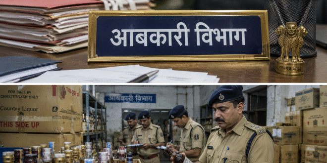 रायपुर आबकारी विभाग में लंबे समय से एक ही स्थान पर पदस्थ अधिकारियों पर उठ रहे सवाल