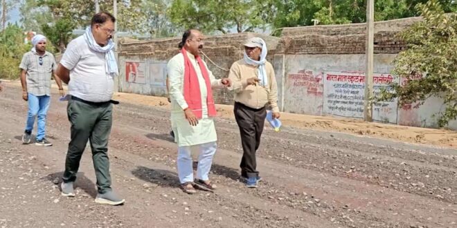 उप मुख्यमंत्री अरुण साव ने निर्माणाधीन सड़क का किया निरीक्षण…..