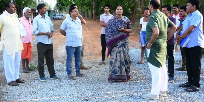 समयसीमा और गुणवत्ता पर फोकस: मंत्री लक्ष्मी राजवाड़े ने सड़क निर्माण कार्य का किया निरीक्षण…..