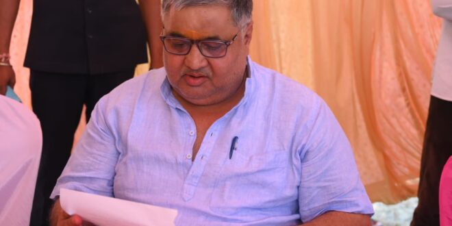 “ग्रामीण क्षेत्रों तक मजबूत सड़क नेटवर्क पहुंचाना सरकार की सर्वाेच्च प्राथमिकता” – मंत्री राजेश अग्रवाल…..