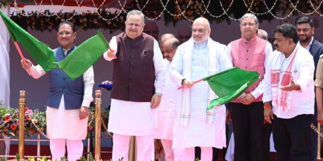 केंद्रीय गृह मंत्री अमित शाह ने रायपुर में अत्याधुनिक ‘नेक्स्ट जेन सीजी डायल-112 सेवा’ और मोबाइल फॉरेंसिक वैन का किया शुभारंभ….
