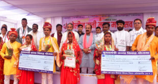 मुख्यमंत्री कन्या विवाह योजना से गरीब परिवारों को बेटियों की शादी की आर्थिक चिंता से मिल रही राहत – उप मुख्यमंत्री अरुण साव…..
