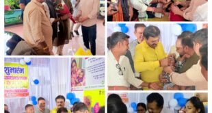 विधायक दीपेश साहू ने किया राष्ट्रीय पल्स पोलियो अभियान का शुभारंभ –

100 बिस्तर एमसीएच अस्पताल से जिलेभर में अभियान की शुरुआत, 96,085 बच्चों को पोलियो की खुराक पिलाने का लक्ष्य ।