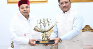 मुख्यमंत्री विष्णुदेव साय से कर्नाटक के राज्यपाल थावरचंद गहलोत ने की सौजन्य भेंट….