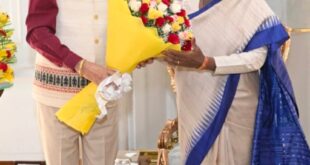 राष्ट्रपति द्रौपदी मुर्मु से राज्यपाल रमेन डेका ने की सौजन्य भेंट….