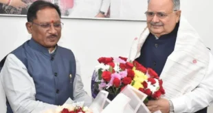 मुख्यमंत्री विष्णु देव साय ने विधानसभा अध्यक्ष डॉ. रमन सिंह को वैवाहिक वर्षगांठ पर दी बधाई….