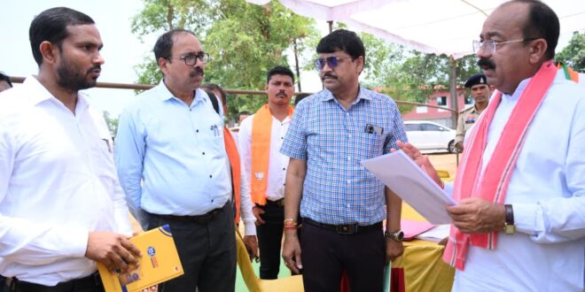 उप मुख्यमंत्री अरुण साव का बस्तर में निर्माण कार्यों का निरीक्षण जारी, ’मिशन अमृत के तहत निर्माणाधीन इंटेक-वेल और वाटर ट्रीटमेंट प्लांट का लिया जायजा, स्पोर्ट्स कॉम्प्लेक्स का काम भी देखा’….