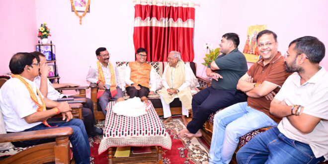 सेवा, सुशासन और जनकल्याण के 12 वर्ष पूर्ण होने पर विशेष जनसंपर्क अभियान के तहत वित्त मंत्री ओ.पी. चौधरी ने प्रबुद्ध नागरिकों से किया संवाद….