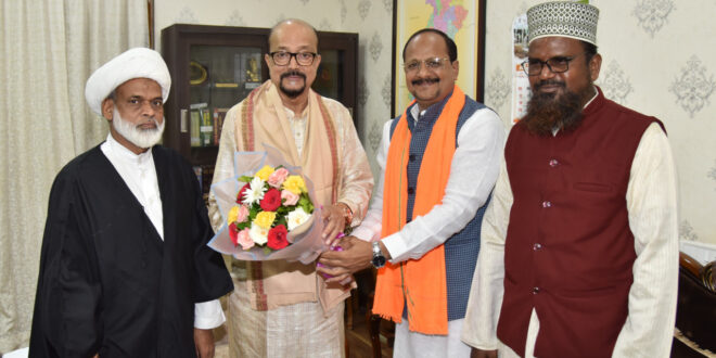 राज्यपाल रमेन डेका से छत्तीसगढ़ राज्य हज कमेटी के अध्यक्ष ने की सौजन्य भेंट….