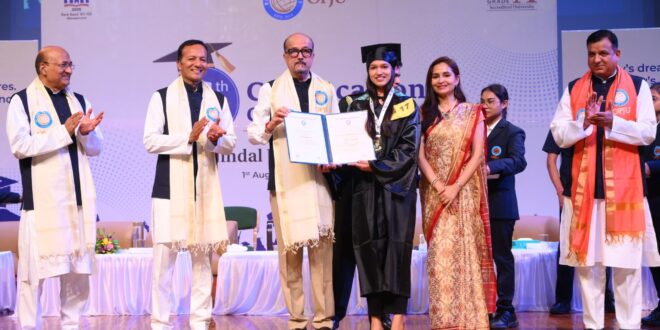 युवा ज्ञान, नवाचार और नैतिक मूल्यों से करें राष्ट्र निर्माण-राज्यपाल रमेन डेका,राज्यपाल ने जिंदल विश्वविद्यालय के छठवें दीक्षांत समारोह में विद्यार्थियों को दी उपाधियां