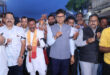 वित्त मंत्री ओ.पी. चौधरी की अगुवाई में विभाजन विभीषिका स्मरण दिवस पर कैंडल मार्च…..