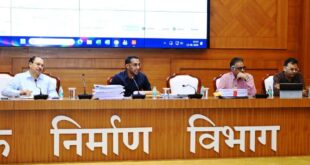 लोक निर्माण विभाग के सचिव ने सड़क एवं भवन निर्माण कार्यों की प्रगति की समीक्षा की…..