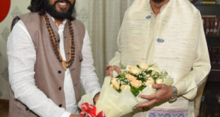 राज्यपाल डेका से कौशल विकास, तकनीकी शिक्षा एवं रोजगार, अनुसूचित जाति विकास विभाग के मंत्री गुरु खुशवंत साहेब ने सौजन्य भेंट की…..