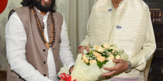 राज्यपाल डेका से कौशल विकास, तकनीकी शिक्षा एवं रोजगार, अनुसूचित जाति विकास विभाग के मंत्री गुरु खुशवंत साहेब ने सौजन्य भेंट की…..