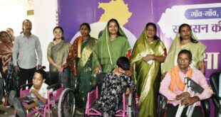 मंत्री लक्ष्मी राजवाड़े ने दिव्यांगजनों को वितरित किए व्हीलचेयर एवं सहायक उपकरण, आत्मीयता से मुलाकात कर जाना हालचाल, सहायक उपकरणों से आसान होगी दिव्यांगजनों की राह….