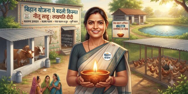 बिहान योजना ने बदली किस्मत, 4 आजीविका साधनों से प्रतिमाह 80 हजार कमाकर ‘लखपति दीदी’ बनीं छत्तीसगढ़ की नीतू साहू…