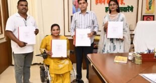 ब्रेल पुस्तक से दृष्टिबाधित विद्यार्थियों को कानूनी अधिकारों और शासकीय योजनाओं की मिलेगी जानकारी – राजस्व मंत्री टंक राम वर्मा…..
