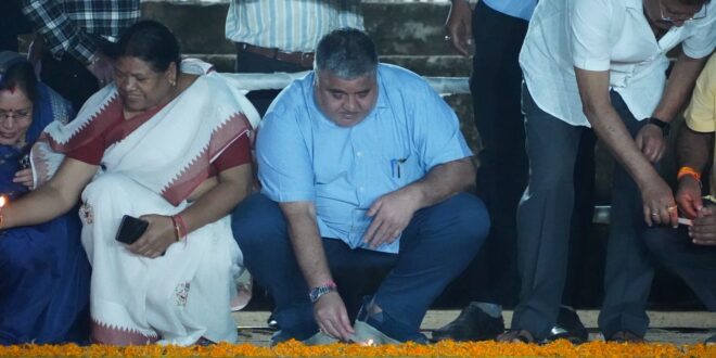 रणजीता स्टेडियम में रंगोली के जरिए साकार हुआ डिजिटल इंडिया का विजन,पर्यटन मंत्री राजेश अग्रवाल ने दीप प्रज्वलित कर दिया डिजिटल सशक्तिकरण का संदेश…